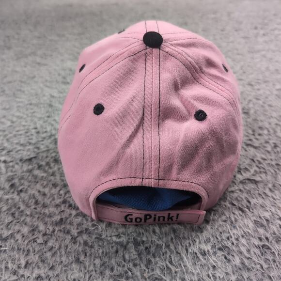 Breast Cancer Awareness Hat Women Pink Baseball Curve Bill Wisconsin Strap Back - Picture 3 of 6